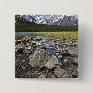 Macaron Carré 5 Cm Canada, Alberta, montagnes Rocheuses, Banff Nation