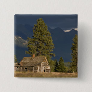 Macaron Carré 5 Cm Canada, Colombie-Britannique, Kootenay Rockies,