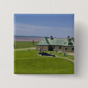 Macaron Carré 5 Cm Canada, Nouveau-Brunswick, Aulac. Fort Cumberland