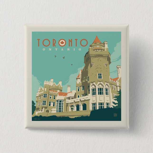 Macaron Carré 5 Cm Canada | Toronto, Casa Loma (Devant)