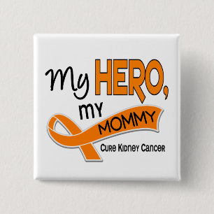 Macaron Carré 5 Cm Cancer de rein MON HÉROS MA MAMAN 42