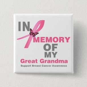 Macaron Carré 5 Cm Cancer du sein dans la mémoire de ma grande