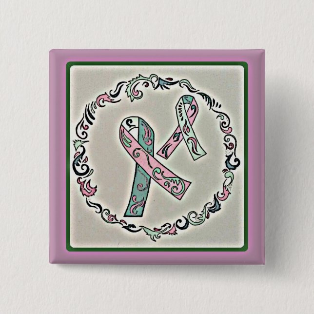 Macaron Carré 5 Cm Cancer du sein métastatique 2 (Devant)