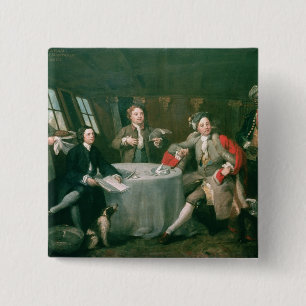 Macaron Carré 5 Cm Capitaine Graham dans son cabine