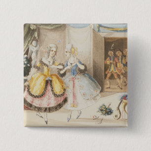 Macaron Carré 5 Cm Caractères "de tutte de fan de Cosi" par Mozart,