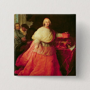 Macaron Carré 5 Cm Carlos cardinal De Borja, c.1721 (huile sur la
