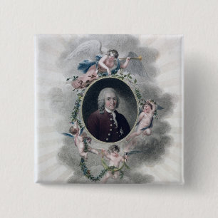 Macaron Carré 5 Cm Carolus Linnaeus, chevalier de l'étoile polaire