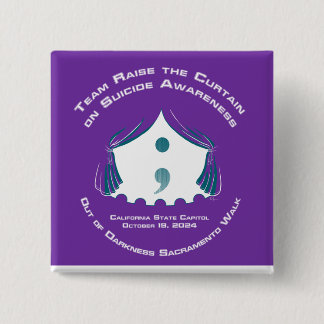 Macaron Carré 5 Cm Carré de bouton d'équipe