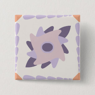 Macaron Carré 5 Cm Carreau décoratif coloré pastel violet