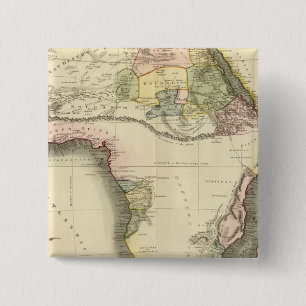 Macaron Carré 5 Cm Carte africaine