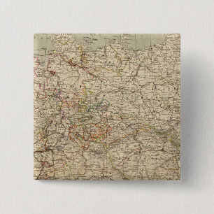Macaron Carré 5 Cm Carte Atlas allemand