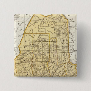 Macaron Carré 5 Cm Carte Atlas du Maine