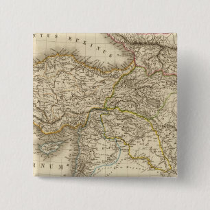 Macaron Carré 5 Cm Carte de la Syrie en Turquie