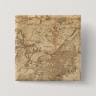 Macaron Carré 5 Cm Carte des États du Nord et du Moyen-Orient 2