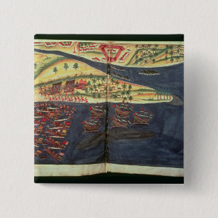 Macaron Carré 5 Cm Carte d'exploration de Surat