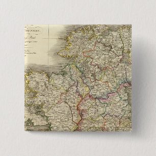 Macaron Carré 5 Cm Carte d'Irlande