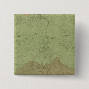 Macaron Carré 5 Cm Carte géologique du nouveau district d'Idria