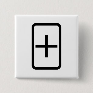 Macaron Carré 5 Cm Carte Zener   Connexion Plus