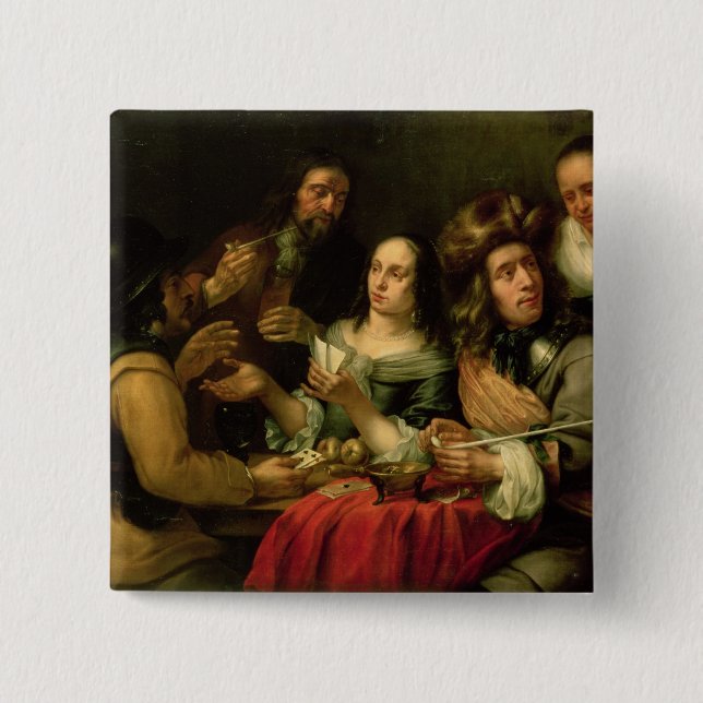 Macaron Carré 5 Cm Cartes de jeu (Devant)