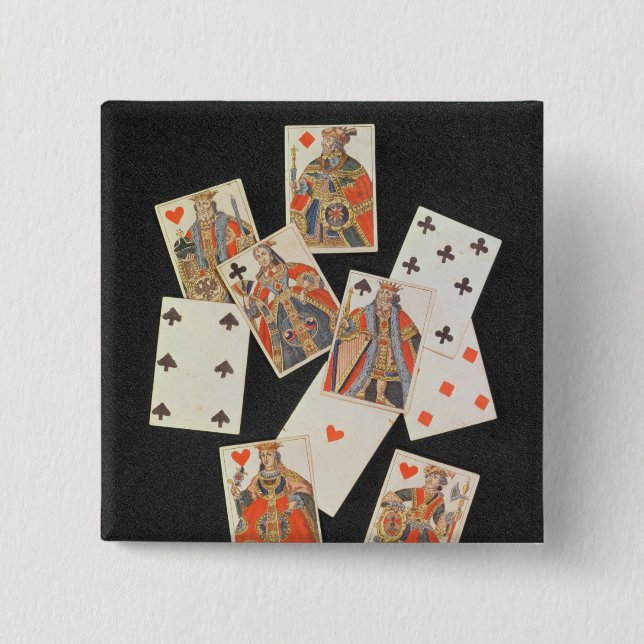 Macaron Carré 5 Cm Cartes de jeu (Devant)