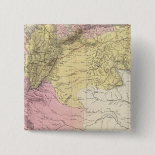 Macaron Carré 5 Cm Cartes militaires historiques du Venezuela