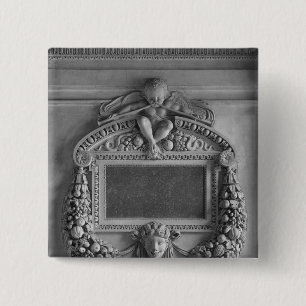 Macaron Carré 5 Cm Cartouche de Tribune des cariatides