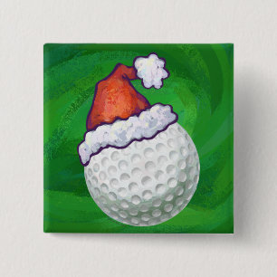 Macaron Carré 5 Cm Casquettes de Noël du Ball de golf