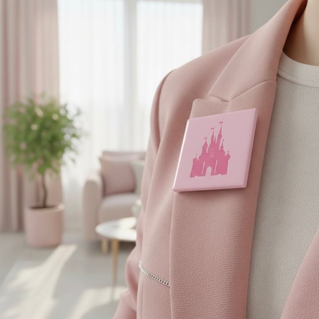 Macaron Carré 5 Cm Castle Button (Créateur téléchargé)