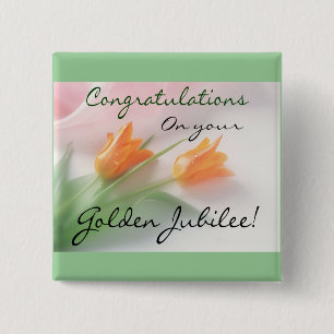Macaron Carré 5 Cm Catholic Nun "Golden Jubilee" Cards & Gifts