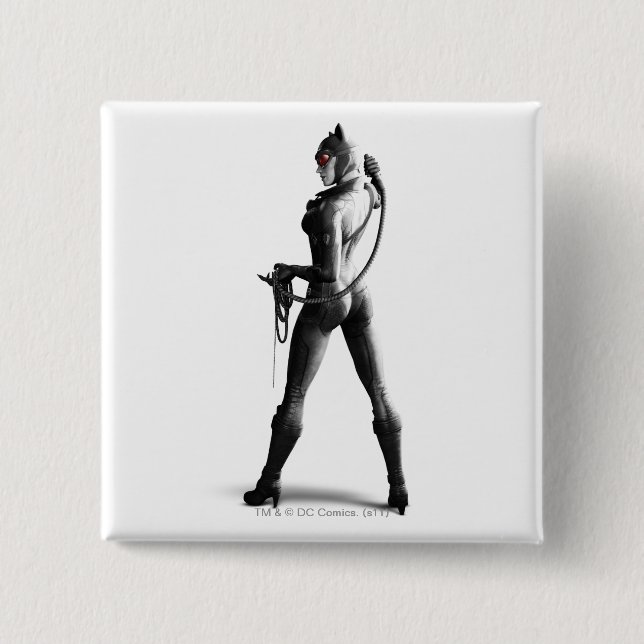 Macaron Carré 5 Cm Catwoman (Devant)