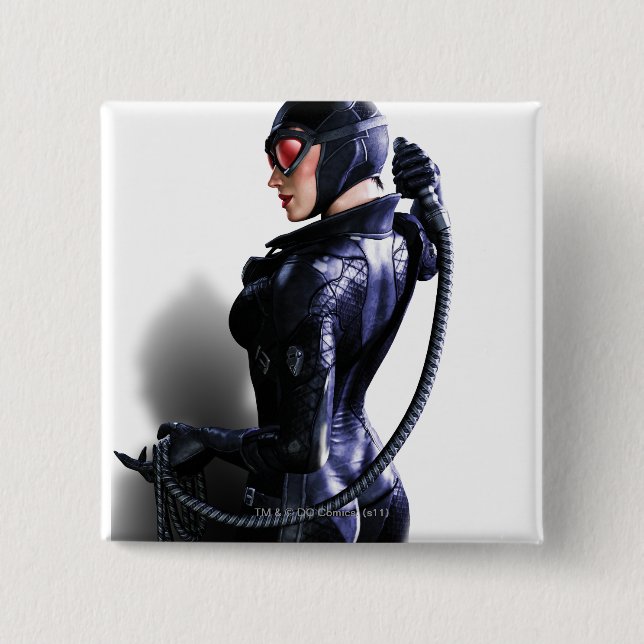 Macaron Carré 5 Cm Catwoman 2 (Devant)