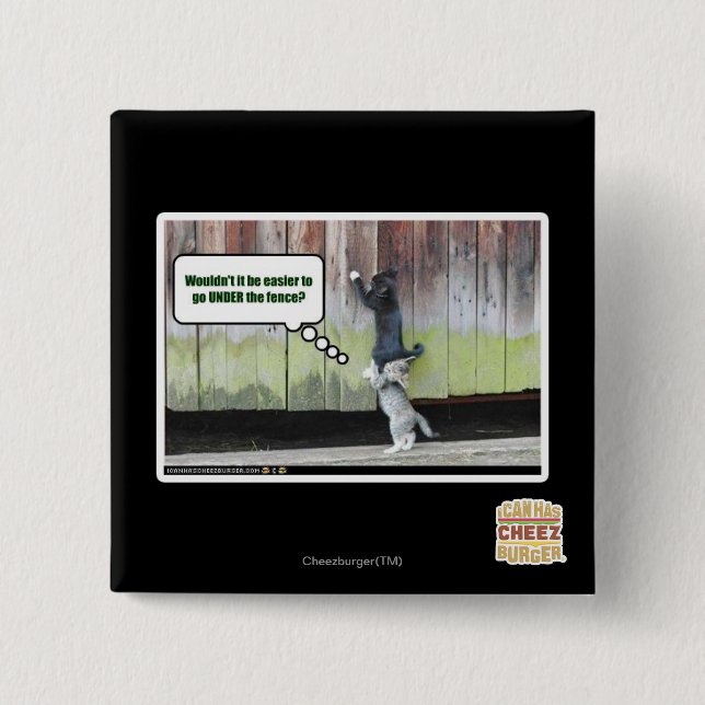 Macaron Carré 5 Cm Ce ne serait pas plus facile (Devant)