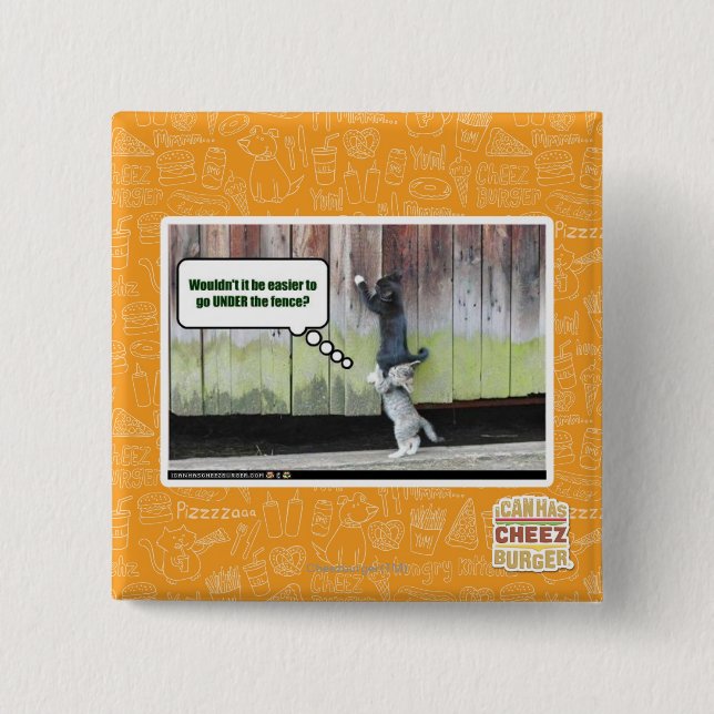 Macaron Carré 5 Cm Ce ne serait pas plus facile (Devant)