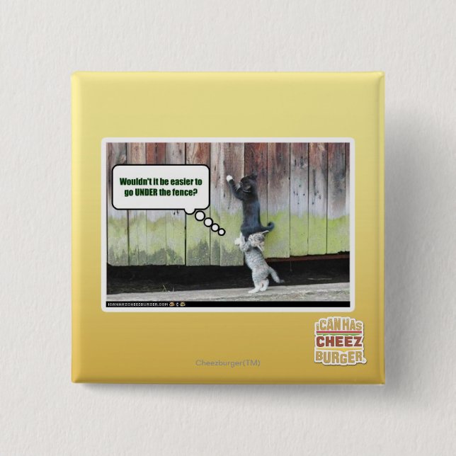 Macaron Carré 5 Cm Ce ne serait pas plus facile (Devant)