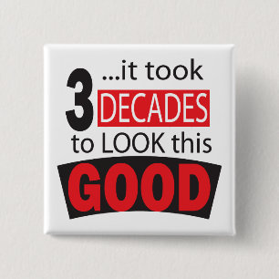 Macaron Carré 5 Cm Cela a pris 3 décennies pour regarder ce bon 30ème