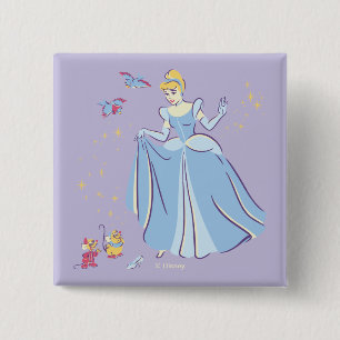 Macaron Carré 5 Cm Cendrillon   Bibbidi, Bobbidi, Boo