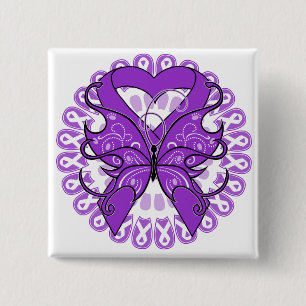 Macaron Carré 5 Cm Cercle papillon Lupus de rubans
