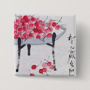 Macaron Carré 5 Cm Cerises