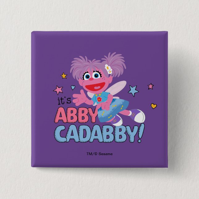 Macaron Carré 5 Cm C'est Abby Cadabby ! (Devant)