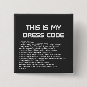 Macaron Carré 5 Cm C'Est Mon Bouton Code Robe