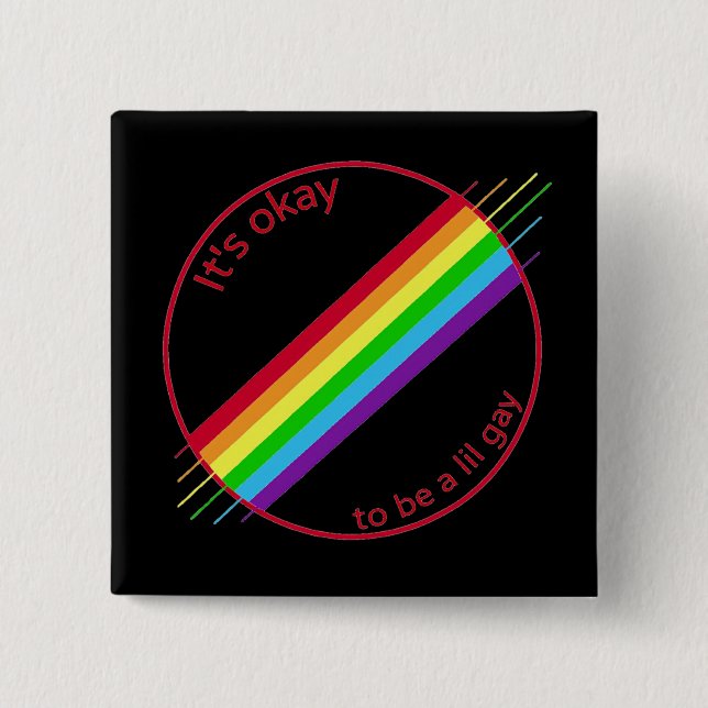 Macaron Carré 5 Cm C'est Pin correct (Devant)