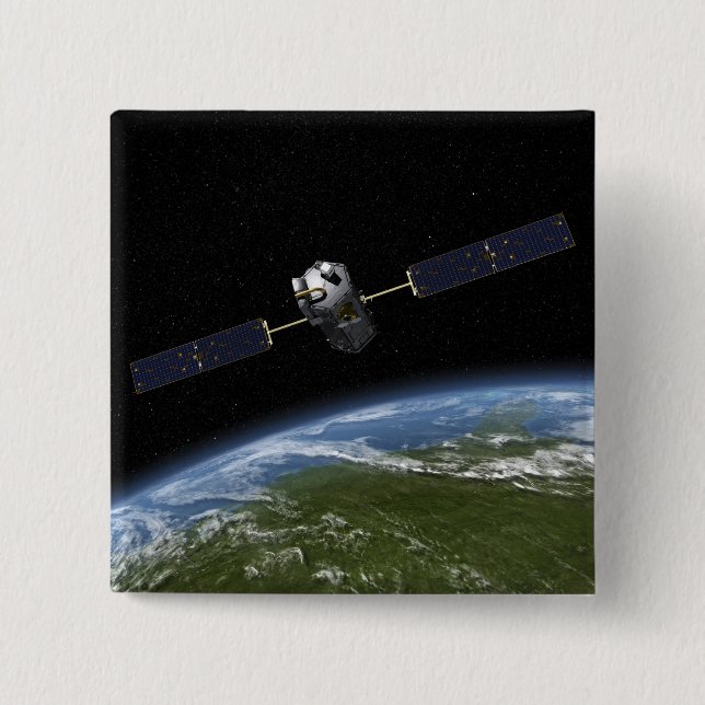 Macaron Carré 5 Cm C'est un concept d'artiste-économiste (Devant)