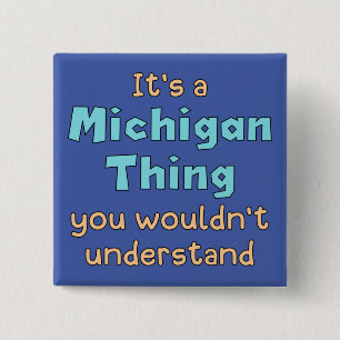 Macaron Carré 5 Cm C'est une chose du Michigan
