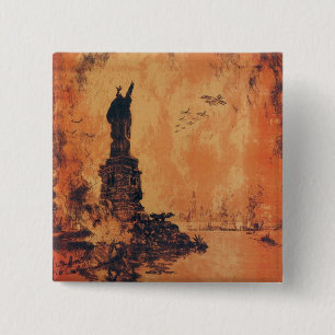 Macaron Carré 5 Cm Cette Liberté Ne Perdra Pas De La Terre