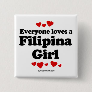 Macaron Carré 5 Cm Chacun aime une Philippine