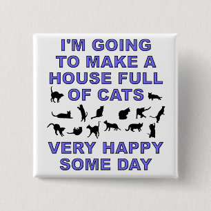 Macaron Carré 5 Cm Chambre complètement de Madame drôle Button Badg