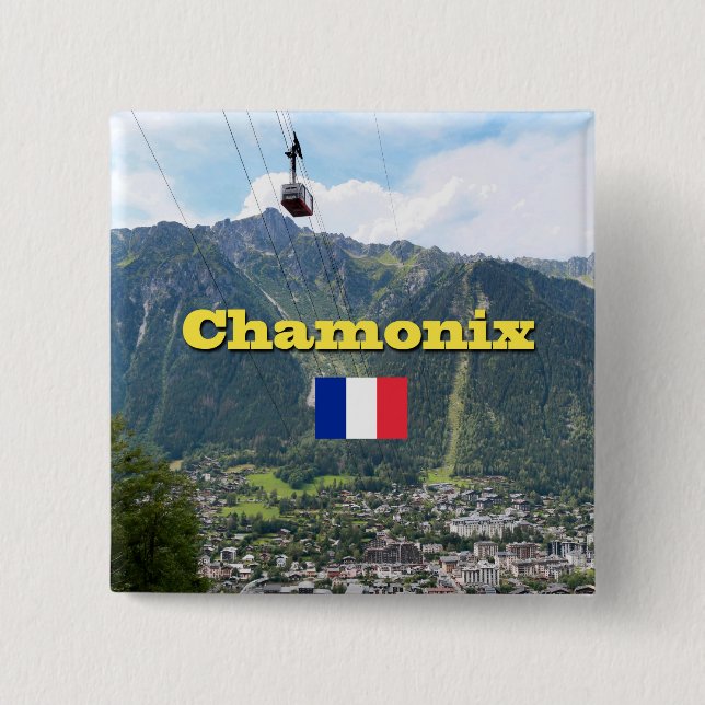 Macaron Carré 5 Cm Chamonix (Devant)