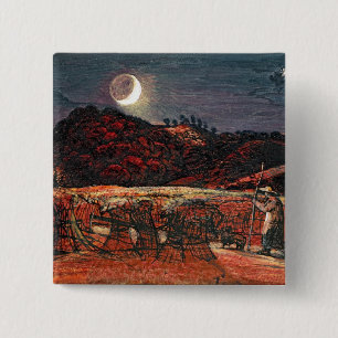 Macaron Carré 5 Cm Champ de maïs par le clair de lune, 1830
