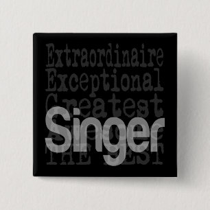 Macaron Carré 5 Cm Chanteur Extraordinaire