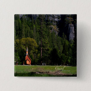 Macaron Carré 5 Cm Chapelle de Yosemite